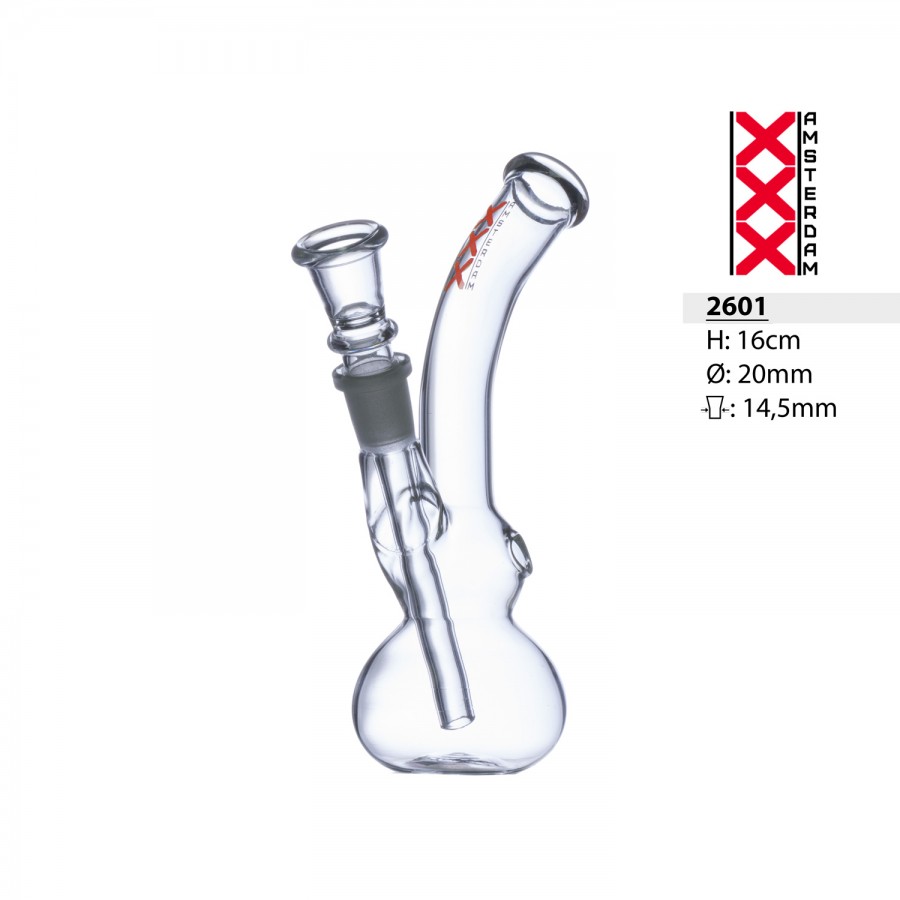 Amsterdam gas pipe 2 balls with curved mouthpiece