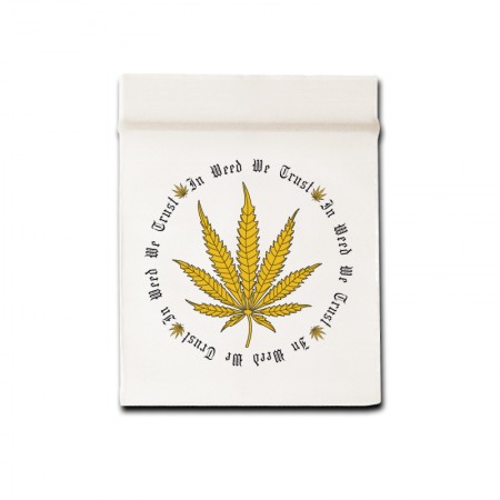 40x60mm Transparent with motif: "In Weed we Trust" 50Âµ