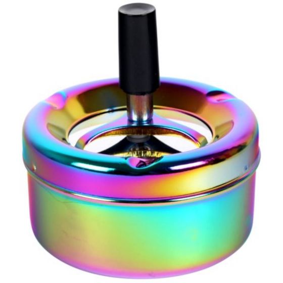 Rotating ashtray Shiny Rainbow 9cm