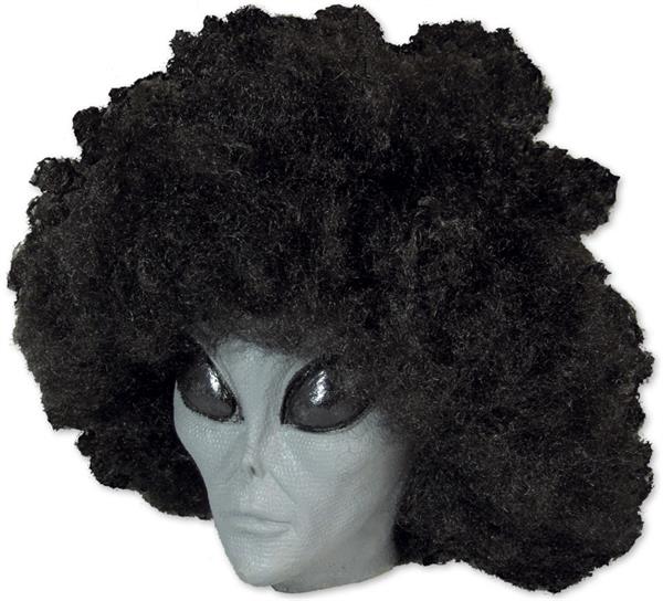 Afro wig, black