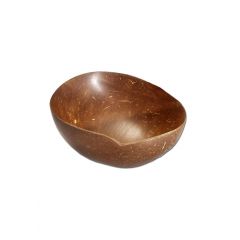 Polished coconut mixing bowl