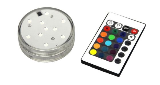 LED light with remote control