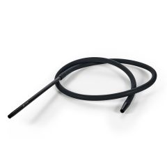 Azlan silicone hose matt with aluminum mouthpiece - Black Night
