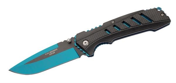 Herbertz one-hand knife / pocket knife "blue"