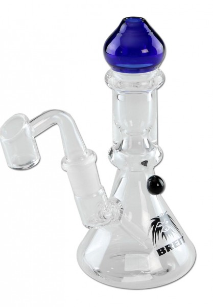 'Breit' oil bong with banger clear / blue