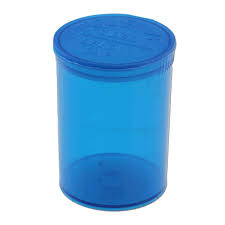 Storage jar with pop-up lid 110ml blue