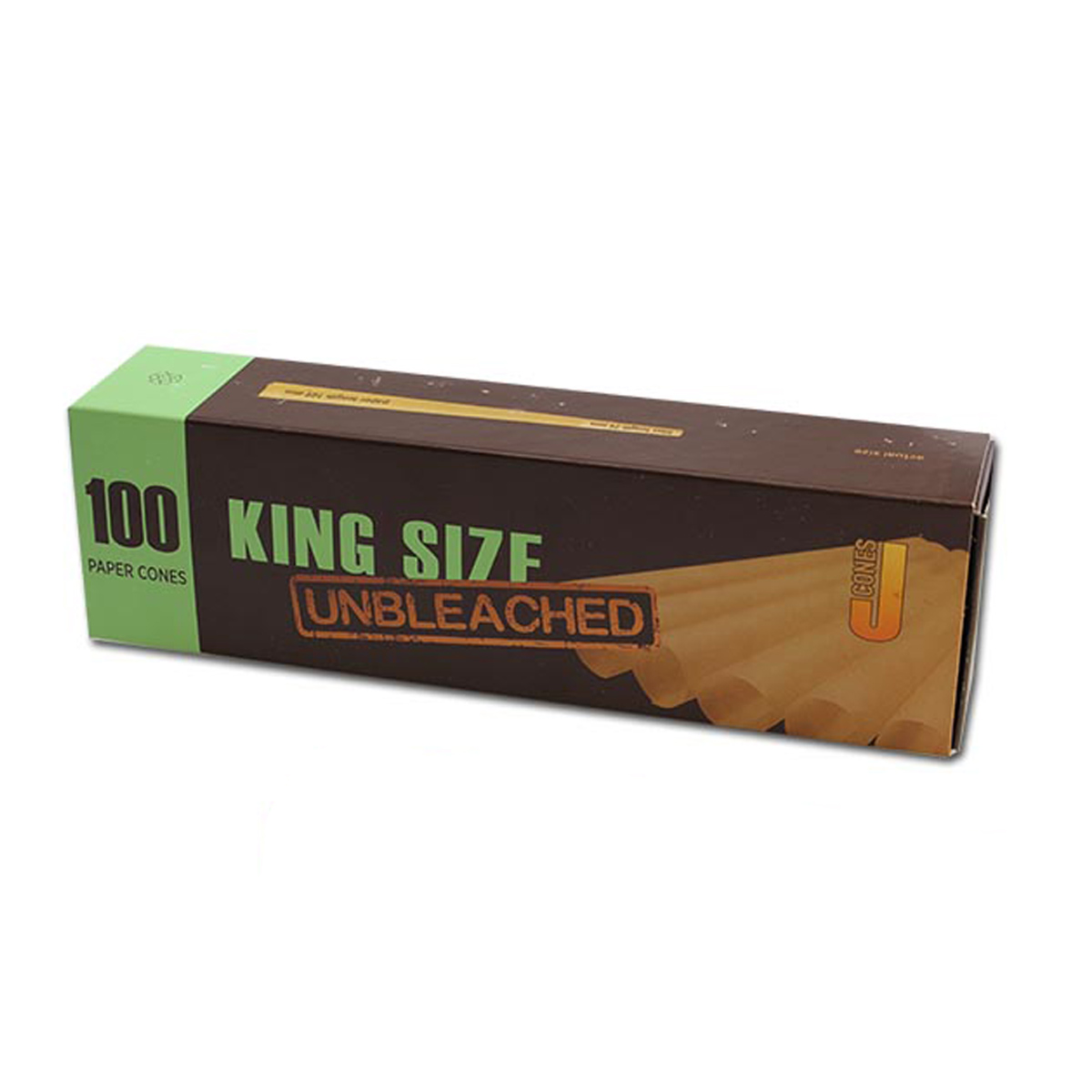 Jware – konisch vorgedrehte Hülsen King Size ungebleicht – 100 Stück