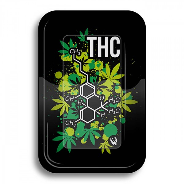 Bandeja enrollable 'Molécula de THC'