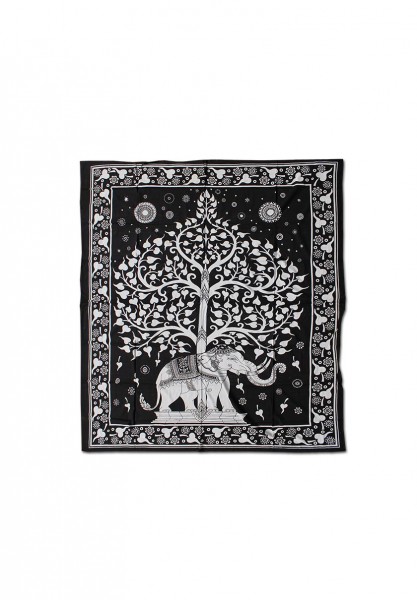 Batik scarf 'Elephant Tree'