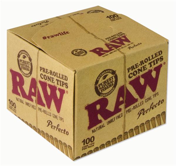RAW Perfecto Pre-Rolled Cone Tips Filtertips 100er Box