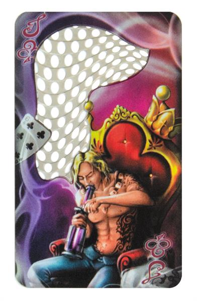 V-Syndicate Grinder Card - tarjeta de molinillo de metal, ROYAL HIGHNESS JACK